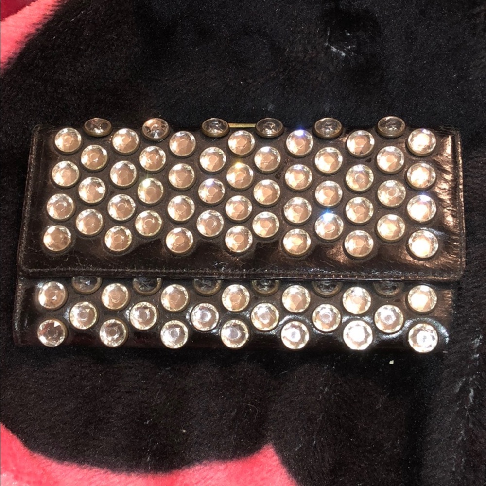 Betsey Johnson Rhinestone black Wallet